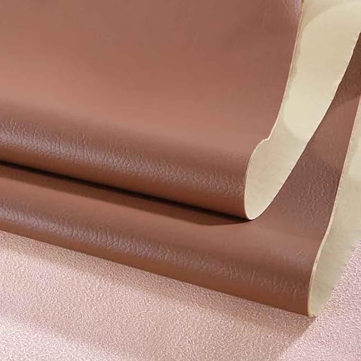 Leather Repair Patch Tape Kit, Self Adhesive Leather Repair for Furniture, Couch, Sofa, Car Seats,Office Chair,Vinyl Repair Kit (Brown,19x19 inches)