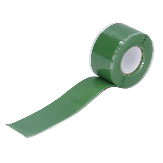 Self Fusing Waterproof Silicone Adhesive Tape for Waterproof Repair of Water Pipe Repair (Green)