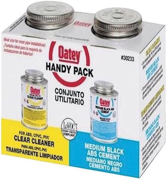 Oatey 30252 4 OZ Medium Black Cement 4OZ BLK ABS Weld Kit
