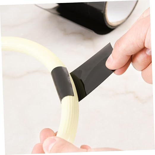 2Pcs Sealed Repair Tape for Pipe and Leak Fixing Black Mending Tape for Kitchen and Bathroom Emergency Repairs Oil Material Easy Application
