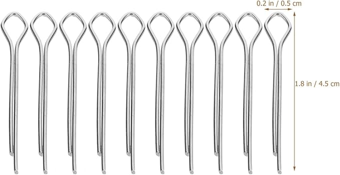 OSALADI DIY Doll Joints Accessories Kit with 10 Pins and 20 Washers for Doll Making Repair Limb Joints Crafting Materials