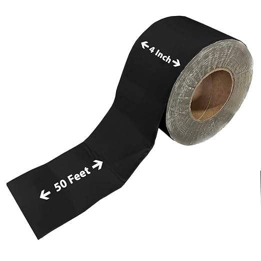 RV Roof Tape, 4" x 50' Black, RV Sealant Tape for Camper Roof Repair, Trailer Roof Sealant, Stop Camper Roof Leaks, UV-Resistant - Eternabond Equivalent (4" x 50', Black)