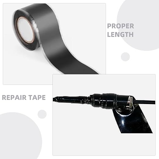 Mobestech 3.0m High-Temperature Resistant Pipe Sealing Tape Self-fusing Leak Repair Tape for Outdoor Plumbing Silicone Adhesive for Emergency Pipe Fixes