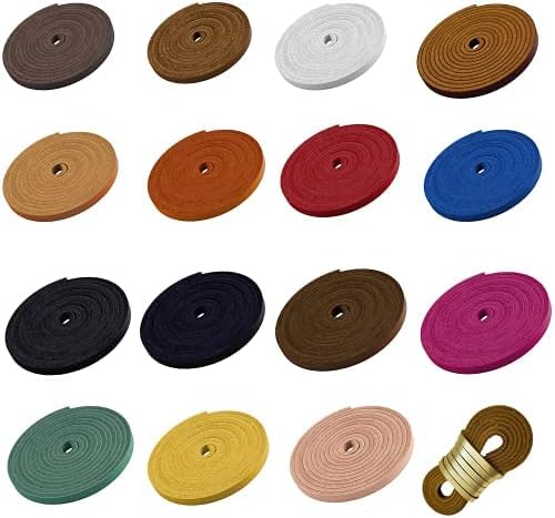 TOFL Genuine Leather Strap | Top Grain Cowhide Strip – Natural (5 Pack) | 72" L x 5/8" W x 1/16" Thick | Suede Backing | Leather Craft Supplies | Leatherworking & DIY Repair Projects | 4-5 oz