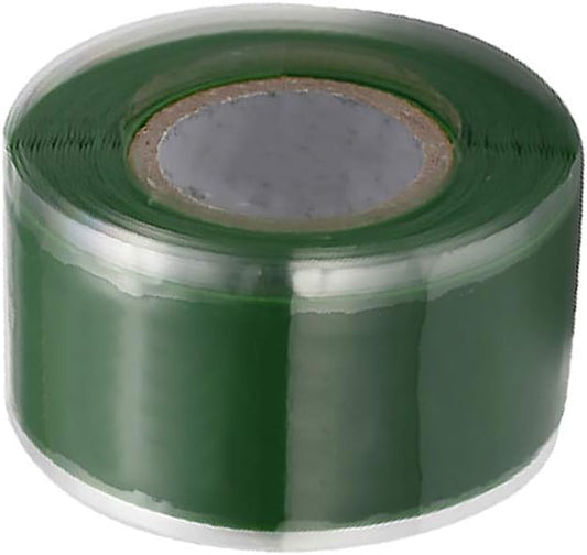 Self-Fusing Silicone Tape, Stretchable Waterproof Tape, Electrical Wires Wrap Emergency Pipe & Plumbing Repair Tape, 2.5cmx1.5m, Green