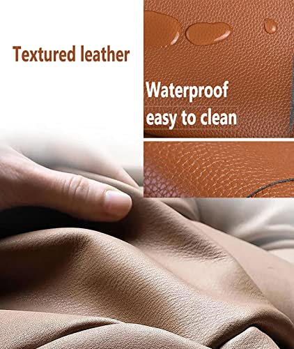 Leather Repair Patch Tape, Leather Adhesive Self-Adhesive, First Aid Patch Fix Tear Kit for Furniture Sofas Vinyl Car Seats Couch Chairs Shoes Down Jackets (Red)