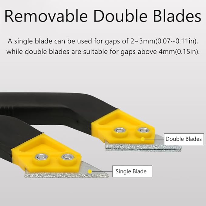 TopHomer 9 Pack Grout Removal Tool Kit, Tile Grout Saws with 7 Extra Blades, Hand Grout Saw, Ideal for Tile Gap Cleaning and Repair