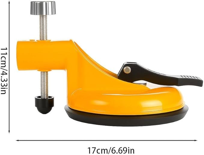 Floor Gap Fixer Tool,Laminate Flooring Tools with Enhanced Vacuum Suction Cup,Tile Countertop Installation Tool,Heavy Duty Plank Grabber for Glass Stone Slab Vinyl Flooring Gap Repair (Red 1pcs)