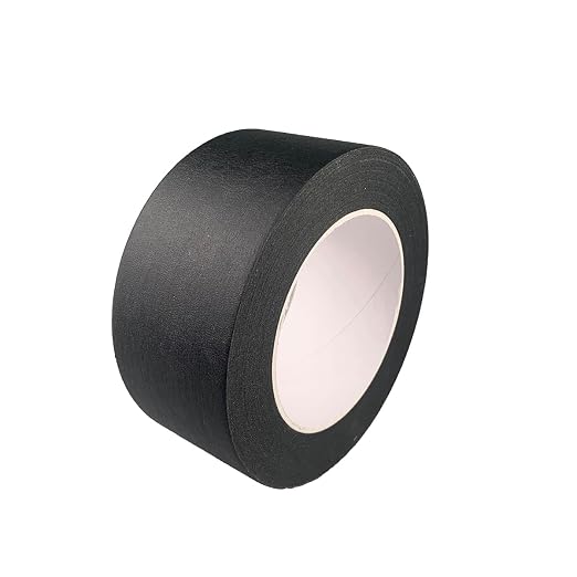 2 Inch Black Wide Masking Tape, 2 Inch X 55 Yard | Black Painters Tape