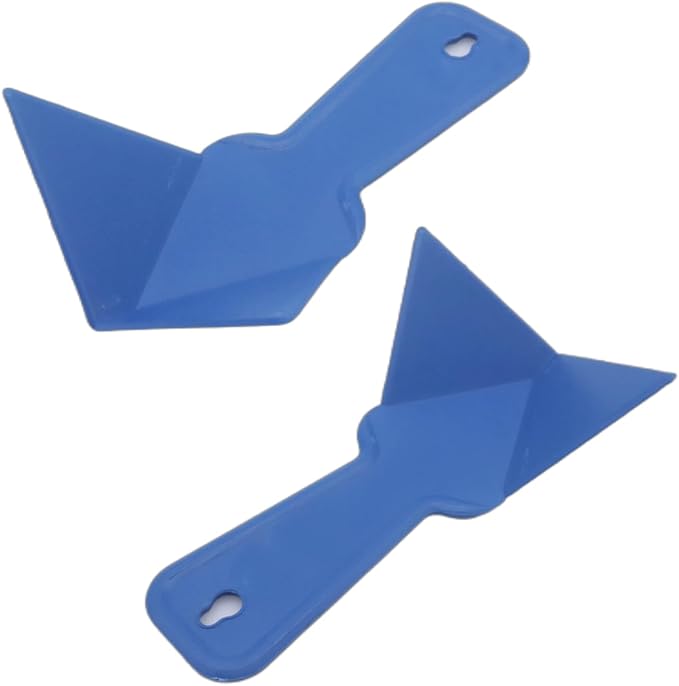 Drywall Corner Trowel, 4 Pack 90 Degree Inside Corner Finishing Tool, 6.77" x 4.2" Plastic Mud Scraper for Drywall Taping, Mudding, Wall Scraping, Stucco