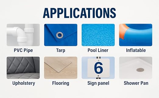 HOOK UP Vinyl Cement – Waterproof Pool Liner Repair Glue for Vinyl & PVC, Fast-Drying Flexible Contact Cement for Inflatables, Air Mattresses, Boats, Tarps, Hot Tubs & Pool Patch Repairs (1 Gallon)