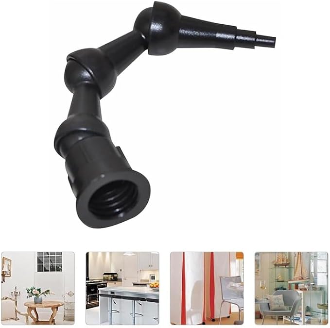 Universal Caulking Nozzle Tip Flexible Bent Caulk Applicator Tool for Corners Bathrooms and Hard to Reach Spaces 4.5In Abs