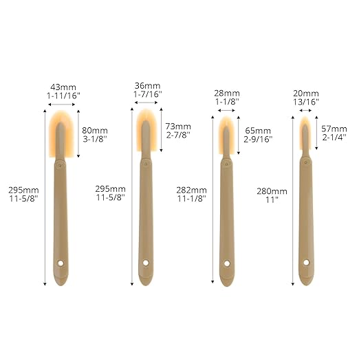 QWORK 8 Pcs Caulking Tool Kit, Flexible Silicone Caulk Smoother & Finishing Spatula Set, Assorted Sizes for Corners, Seams & Joints, Non-Scratch Caulk Finisher
