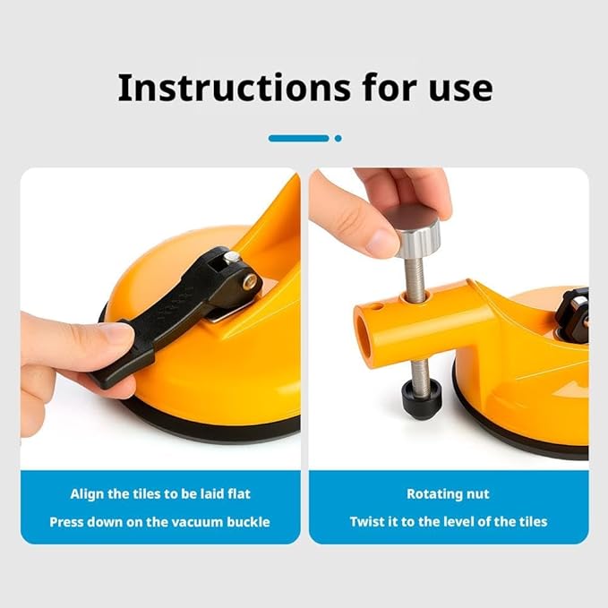 Floor Gap Fixer Tool,Laminate Flooring Tools with Enhanced Vacuum Suction Cup,Tile Countertop Installation Tool,Heavy Duty Plank Grabber for Glass Stone Slab Vinyl Flooring Gap Repair (Red 1pcs)