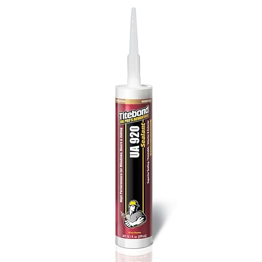 Titebond UA 920 Sealant, Woodtone – Urethane Acrylic Elastomeric Caulk, Crackproof & Flexible, UV Resistant, Paintable in 1 Hour, Interior & Exterior Use – 10.1 Oz, 87091