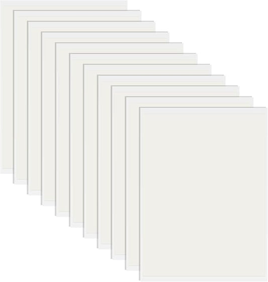 10 Packs Vinyl Siding Repair Kit, White Durable Self-Adhesive Vinyl Siding Patch Cut to Fit Freestyle Cover Any Cracks, Holes, or Blemishes on PVC Fence Repair Kit
