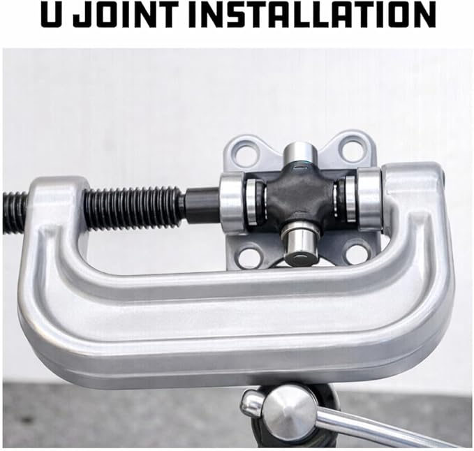 Powerbuilt Ball Joint and U-Joint Service Tool Set, Remove and Install, Ford, GM, Dodge, Adapters Included - 648602