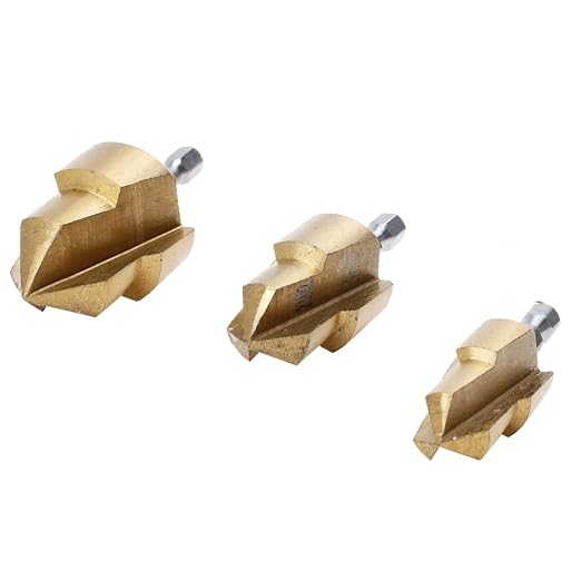 3Pack PPR Lifting Stepped Drill Bit Reamer Drill for Water Pipe Tube Repair Drill Connection Tool for 1/2" 3/4" 1inch Pipes 1/4 Hex Shank Quick Change