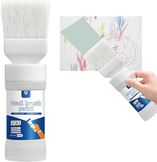 Brush Latex Paint Wall Repair Tool (180g, Grayish Green) Strongly Covers Cracks and Graffiti