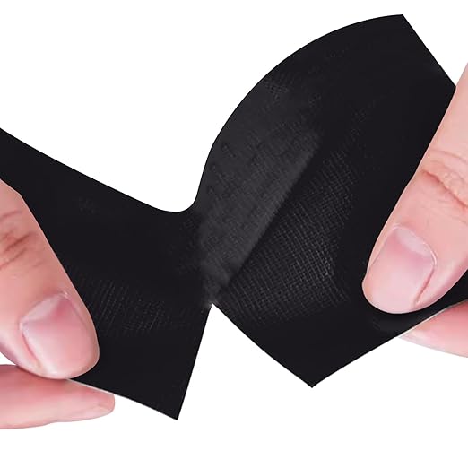 Black Heavy Duty Duct Tape, 4 Inch x 55 Yards, Industrial Grade Waterproof & UV Resistant, Strong Adhesive for Indoor Outdoor Repairs, Crafts, Home Improvement, Moving Packing and DIY Projects