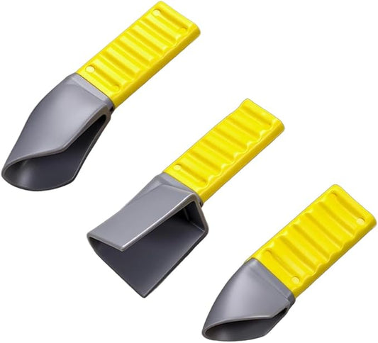 3-IN-1 Professional Caulking Tool Kit, Sealant Scraper & Grout Removal Tool Set with Multi-Size Scrapers, Drywall Repair, Wallpaper Removal & Bathroom Caulk Finishing