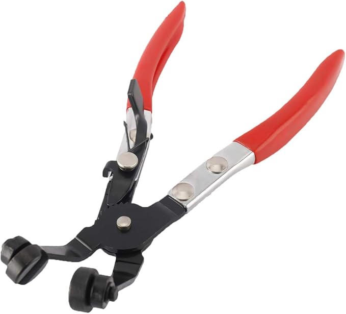 Auto Vehicle Tools Hose Clamp ClipTools,45° Angle Flat Belt Hose Clamp Pliers, Use in narrow locations for Car Coolant Fuel Oil Water Pipe Repair Tools (45° Angle-Bent Pliers)