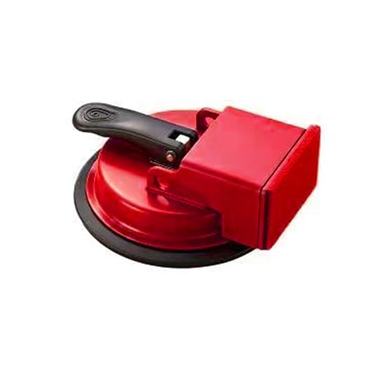 HUBAI Floor Gap Fixer Tool, Heavy Duty Laminate Floor Suction Cup Repair Tool, for Laminate, Wood, Tile, Vinyl Floor Gap Repair Tool - Durable, Compact, & Efficient Flooring Tools (Red)