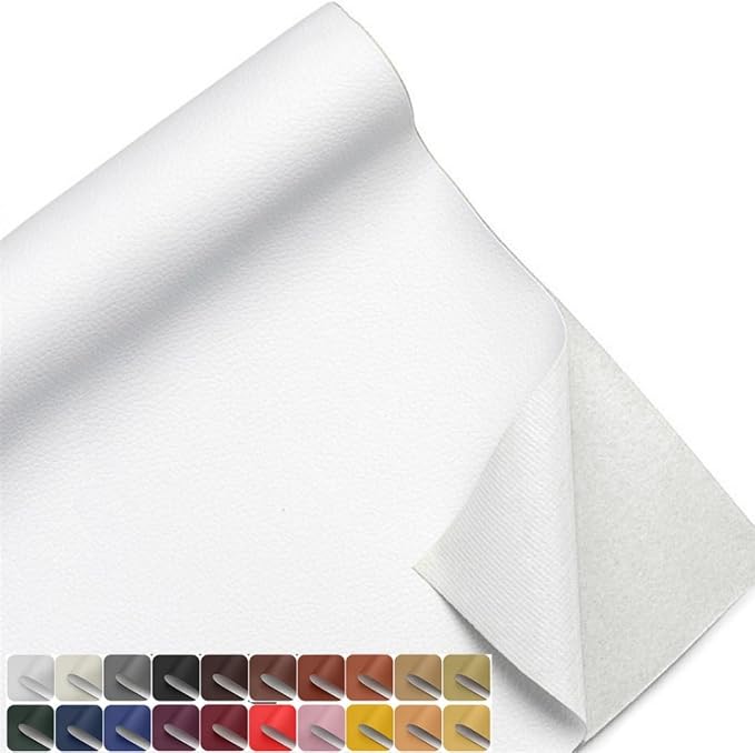20x20 Inches Leather Repair Patch Self Adhesive, Leather Patch Tape for Furniture, Adhesive Leather Tape for Car Seat Repair, Leather Couch Repair Patch Kit