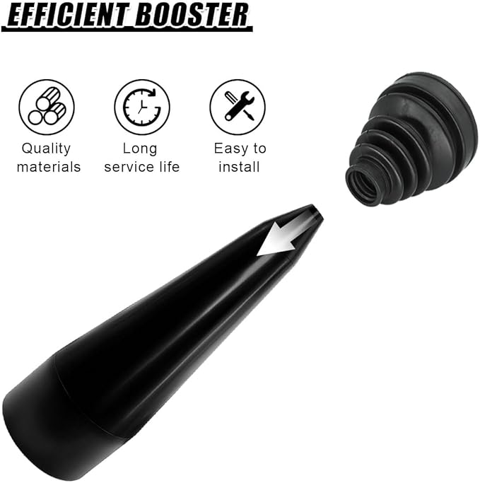 YoRise CV Boot Installation Cone Tool, Plastic Stretch CV Boot Expander Tool Replacement with Smooth Surface, Universal Automotive Repair Accessories for Axle Boots Stretching & Mounting (Black)