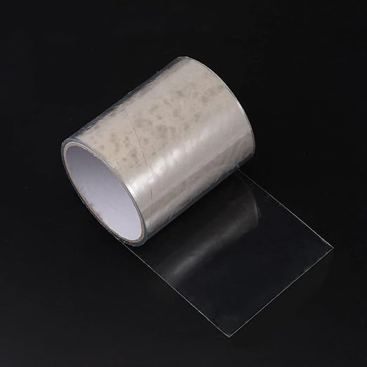 HARFINGTON Waterproof Patch Seal Tape 4" x5' Leak Repair Tape for Plastic Bucket/Basin Hoses Duct Pipes, Transparent
