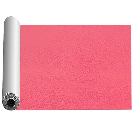 Fuchsia Leather Repair Tape Kit,7.9x59 in Repair Kit for Furniture,Car Seat, Couch,Upgraded Strong Self Adhesive Leather Patch for Sofas,Furnitures
