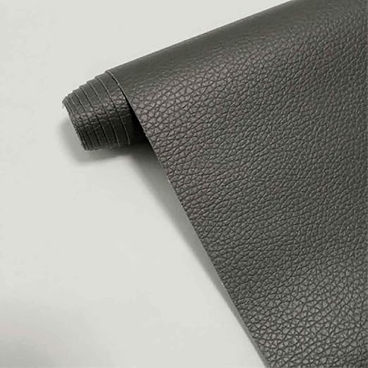 Leather Repair Patch,Self Adhesive Leather Repair Tape for Furniture,PU Leather Repair Kit for Car Seat, Couch, Sofa, Chair, (Dark Gray,12X50 inch)