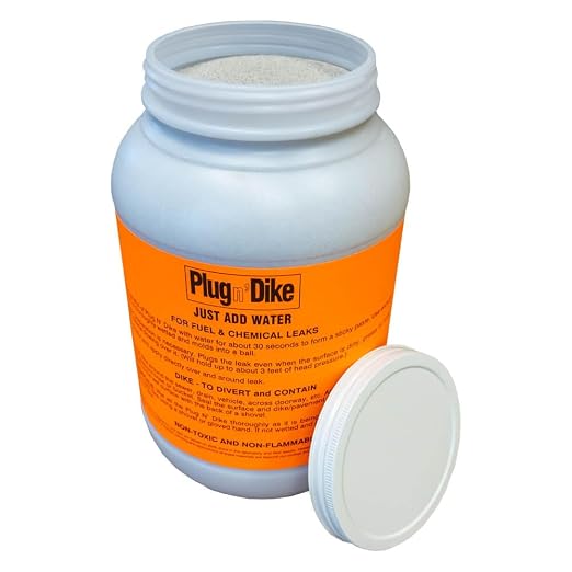 ENPAC Plug N Dike Granular Bentonite Leak Sealing Paste, Creates Plugging Paste for Leaks, Chemical Resistant,Simply Mix w/Water (10 lbs.)