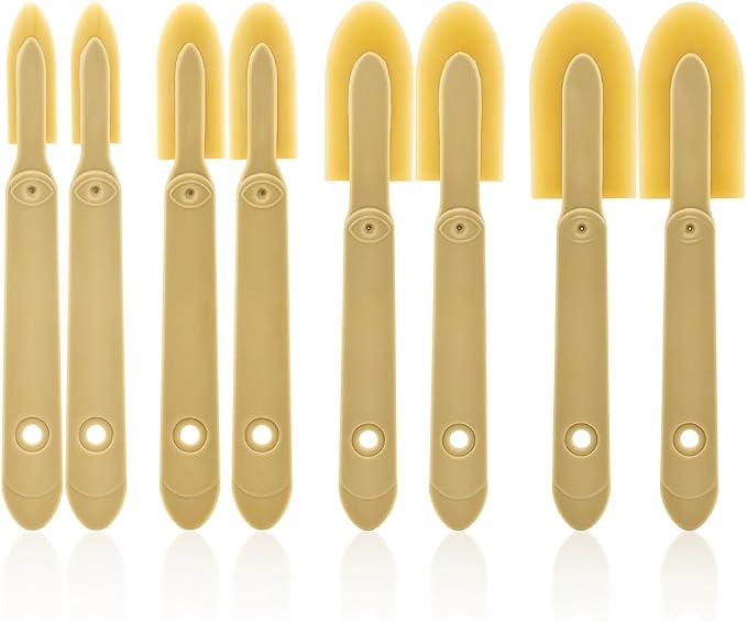 8pcs Rubber Caulking Spatula Tool, Reusable Caulking Tool Sealant Spatula Spreader 4 Sizes, Caulking Finishing Tool Applicator for Tiles Brick Floors Walls Bathroom Kitchen