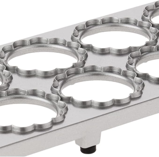 Fox Run Ravioli Maker, Flower Shaped, Aluminum, Makes 12 1.5" Flower Shaped Raviolis