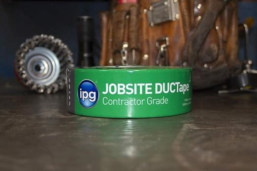 IPG JobSite DUCTape, Contractor Grade Duct Tape, 1.88" x 60 yd, Silver (Single Roll) (Pack of 3)