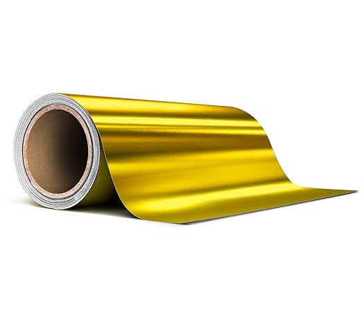 VViViD Satin Gold Chrome Pinstripe Vinyl Tape Roll (4” x 25ft)