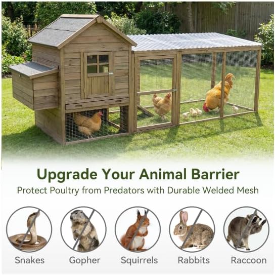 AMAGABELI GARDEN & HOME Hardware Cloth Chicken Wire Fence 1/2 inch 15.7in x 10ft Galvanized Welded Cage Wire for Bird Wire Gopher Wire Rabbit Wire Snake Fence Poultry Netting Cage Screen