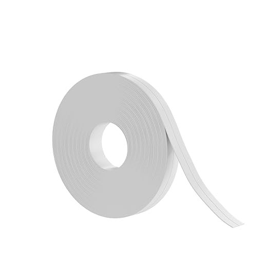 Peel and Stick Waterproof Caulking Tape 1.5Inch x 10.5FT, Self Adhesive Bathroom Kitchen Seal Strip Gap Cover for Sink Tub Toilet Countertop Tile Wallpaper Edge Trim, Renter Friendly Easy Install