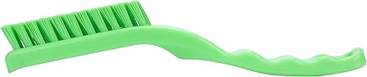 SPARTA Detail Brush Grout Brush, Crevice Brush with Hanging Hole for Bathroom, Kitchens, Countertop, Plastic, 9 Inches, Lime