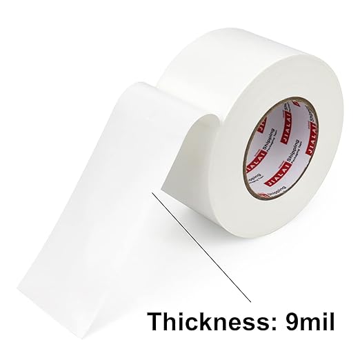 JIALAI HOME White Duct Tape 3 inch, Industrial Grade 3 inches x 55 Yards (164 ft), 9 Mil Heavy-Duty, Waterproof, UV Resistant for Crafts & Home Improvement