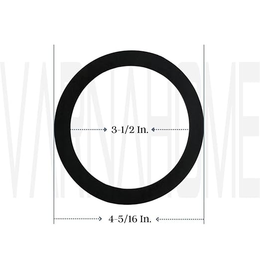 O-Ring Strainer Gasket Set, 2 EPE O-Ring Gasket, 1 Rubber Seal Ring and 1 Paper Washer Fits for 3-1/2 Inch VARNAHOME Kitchen Sink Drain