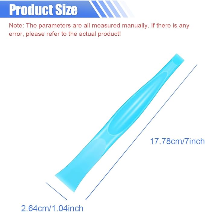 ZIMISI 2 In 1 Plastic Scraper Tool, No-Scratch Small Scraper Cleaning Tool, Multipurpose Sticker Remover Tool for Tight Spaces, Stiff Crevice Scrapers for Removing Paint, Labels, Car Detailing