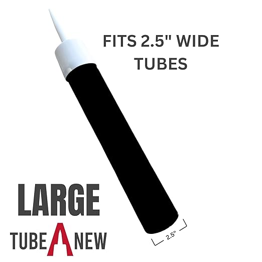 TubeANew XL Large Caulk Tube Saver - Repair and Reuse Dried or Clogged Tubes 5 Pieces for Large Caulk Tubes 28 oz. 900 ml.