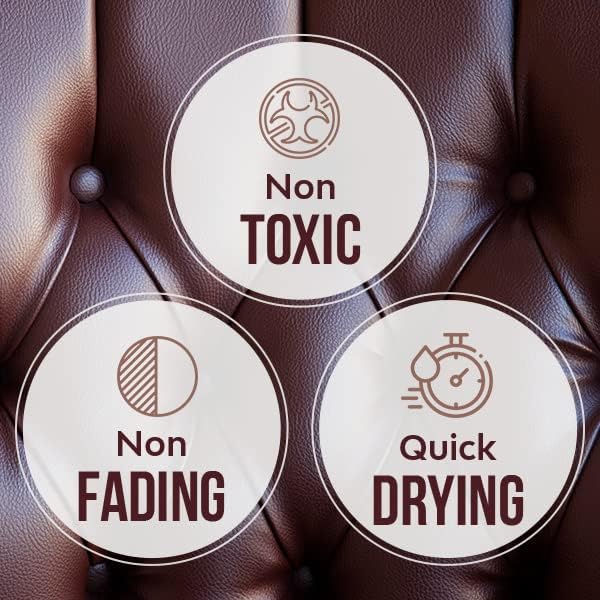 Leather Max Wine Mix Vinyl and Leather Repair Kit - for Your Furniture, Jacket, Sofa, Car Seat, Boots, Easy Instructions to Match Colors, Restore Any Material No Mixing Chart Needed