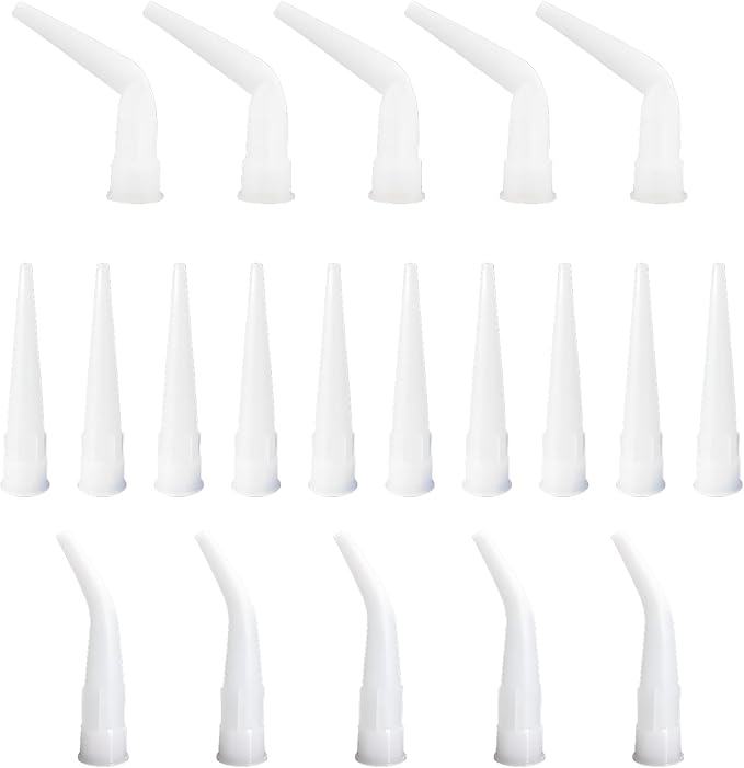 Curved caulking gun caulking nozzle, caulking extension nozzle, caulking extension nozzle, caulking tool gun (white 10+5+5 pieces)