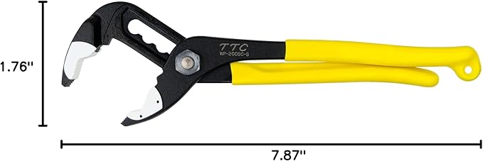 TSUNODA, WP-200SC-S, Soft Resin Jaw Water Pump Pliers, 8-inch