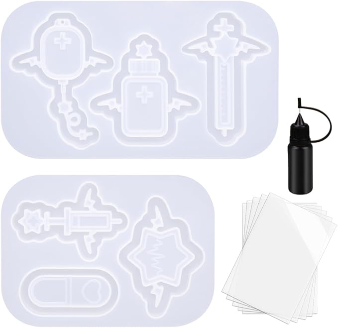 Resin Shaker Molds Kits Set with Films Medical Demons