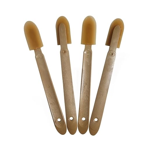 JMIBASIC Grout Caulk Finishing Tool - Multi Size 4 Pieces Set - Smooth Grout Sealant Silicone Caulking Tool - Rubber Spatula Spreader - Grout Sealer Applicator - Ergonomic Handle Grip_ABS (1.4 Inch)