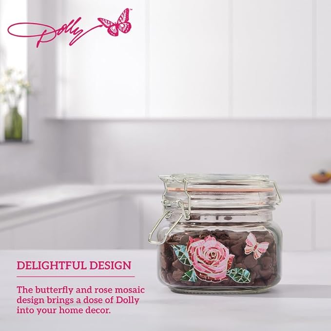 Dolly Parton Preserving Clamp Jar, 16.9 oz (500ml), Pink